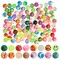 100 Pack Bouncy Balls for Kids Ages 5-14 Bulk - 1.25 in/ 32mm Large Rubber Bouncing Balls for Birthdays, Prizes, Gifts